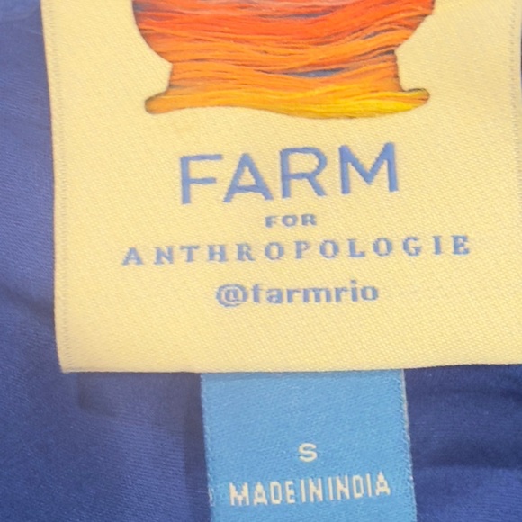 Farm Rio for Anthropologie Floral One-Shoulder Dress S - Picture 5 of 6